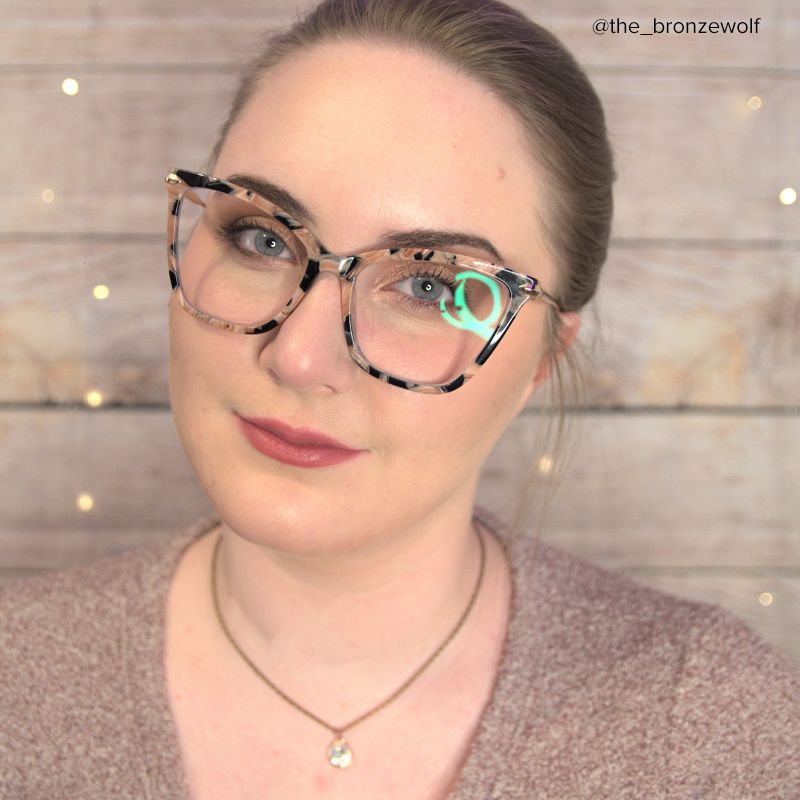 Hilary Butterfly Pink Floral Frame Eyeglasses | ZEELOOL UK7