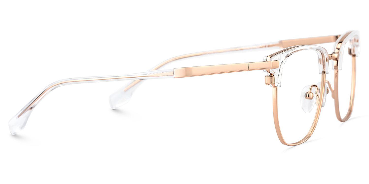 Zaira Browline Clear Eyeglasses with Wide Thin Frame3