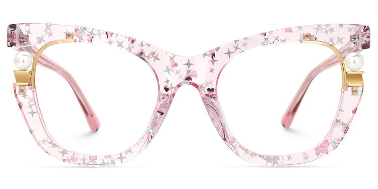 Pearl Cateye Pink Glasses
