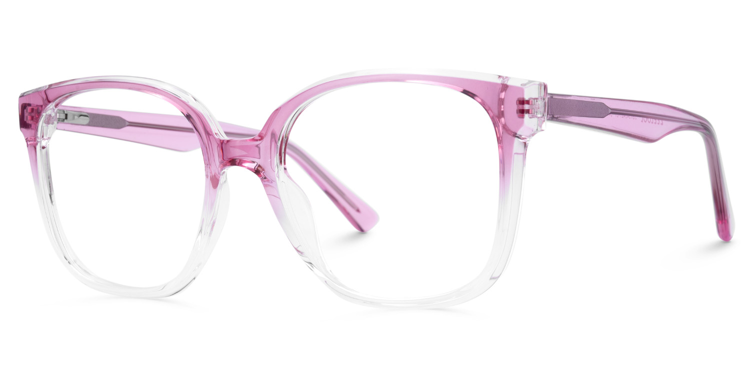 Square Pink Crystal Eyeglasses Frames Deals At Zeelool2