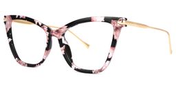 Hilary Pink-Floral Butterfly Glasses1