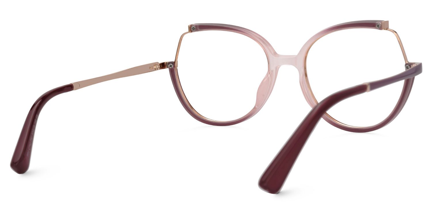 Zakaria Eyeglasses in Geometric Two-Tone Frame | ZEELOOL UK3