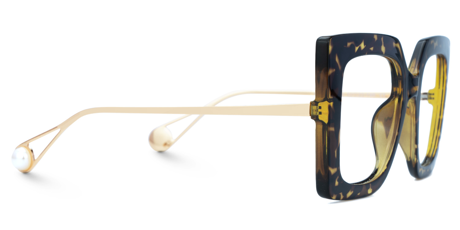 Qatar Square Tortoise-Gold Glasses2