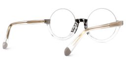 Cheril Round Clear Glasses3