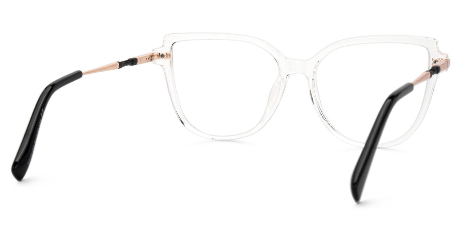Eisan Thin Clear Clear Eyeglasses with Cat eye | ZEELOOL UK3