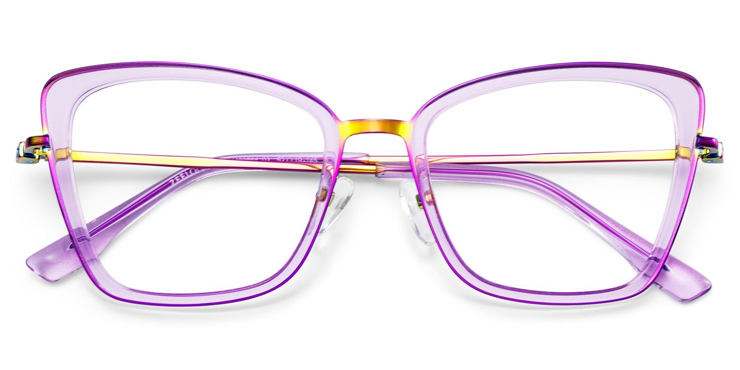 Rosalie Butterfly Purple Color Frame Glasses for Women | ZEELOOL UK2