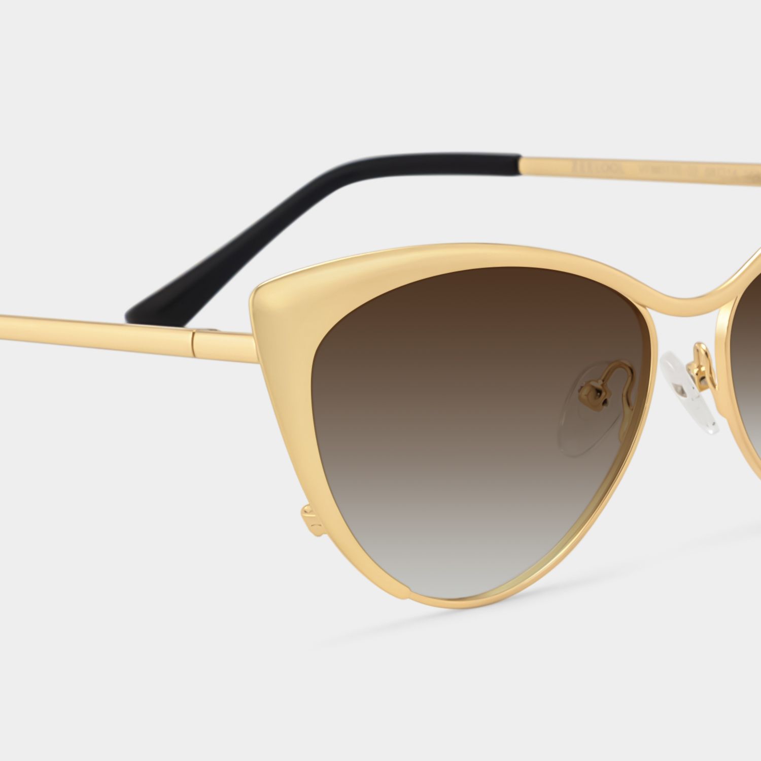 Ellen Gold Frame Sunglasses with Cat Eye Style | ZEELOOL UK4