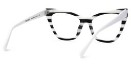 Gallant Cateye Black White Glasses3