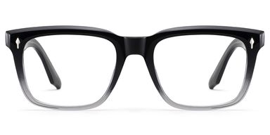 Fletcher Rectangle Black Glasses
