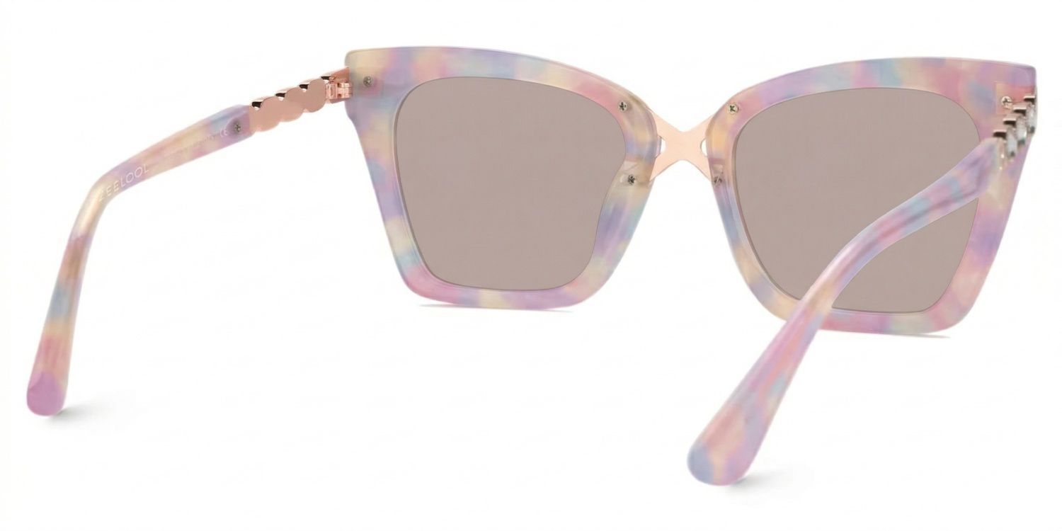 Darlyn Soft Pink Glasses in Cateye Full-Frame  | Zeelool3