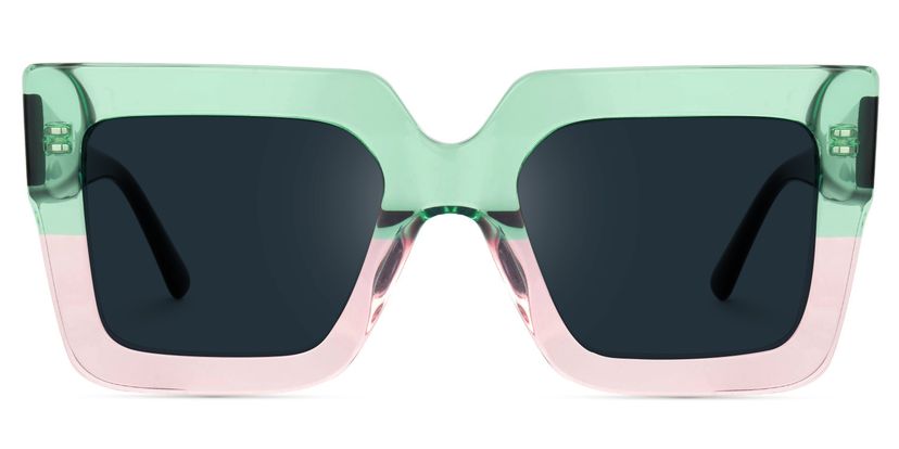 Brandon Square Green-Pink Sunglasses