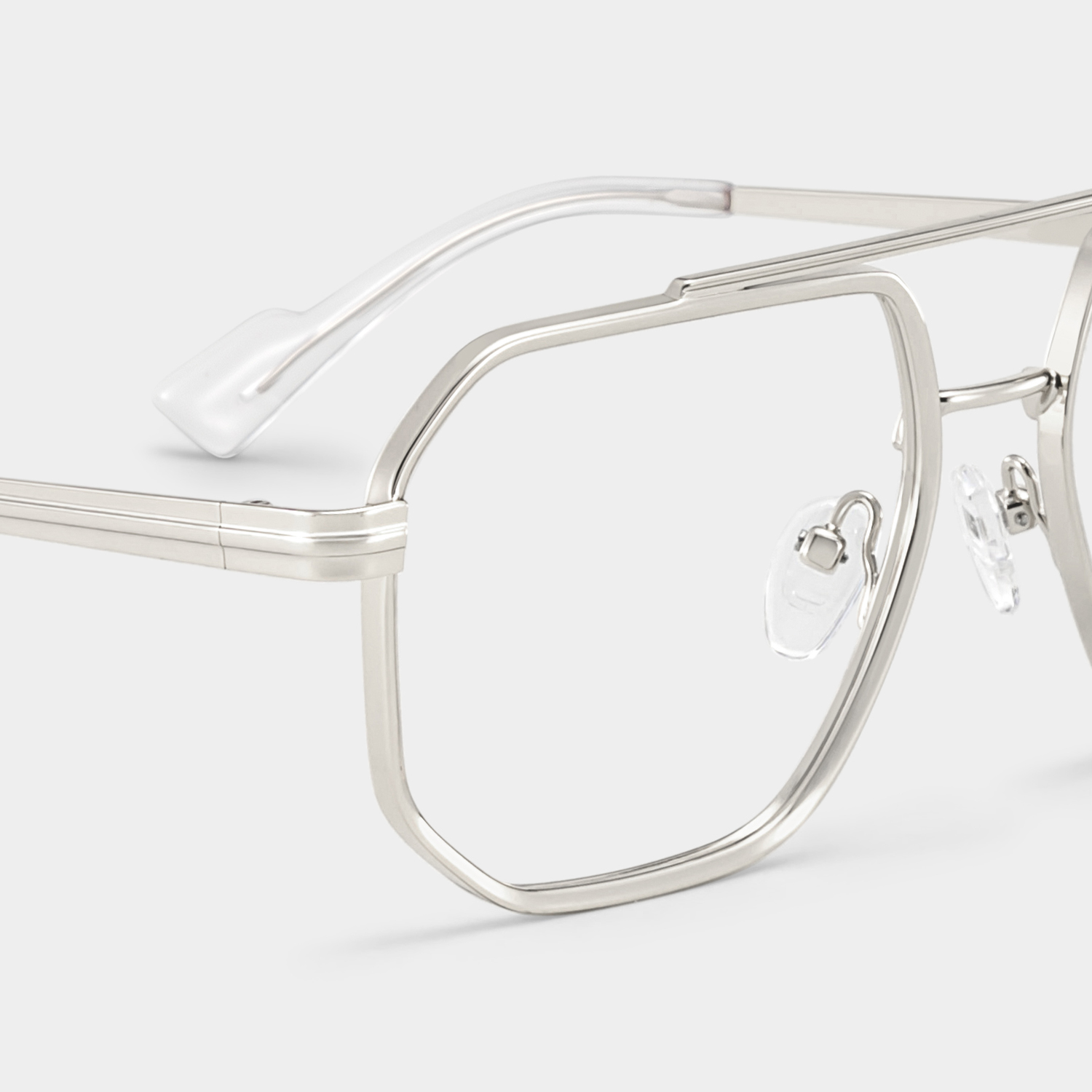 Autumn silver aviator glasses Frame Glasses Online | ZEELOOL5
