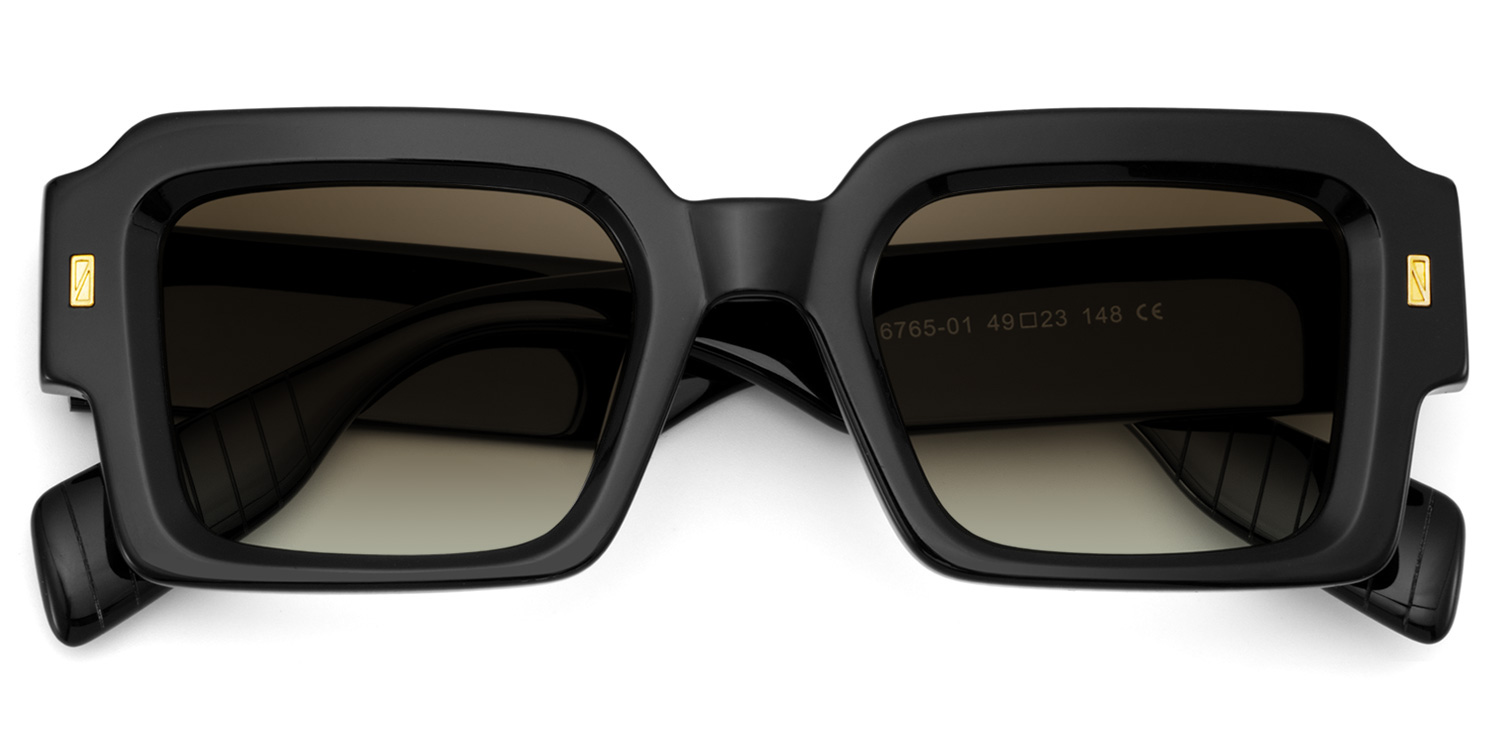 ZEELOOL Bobbee Square Black Sunglasses