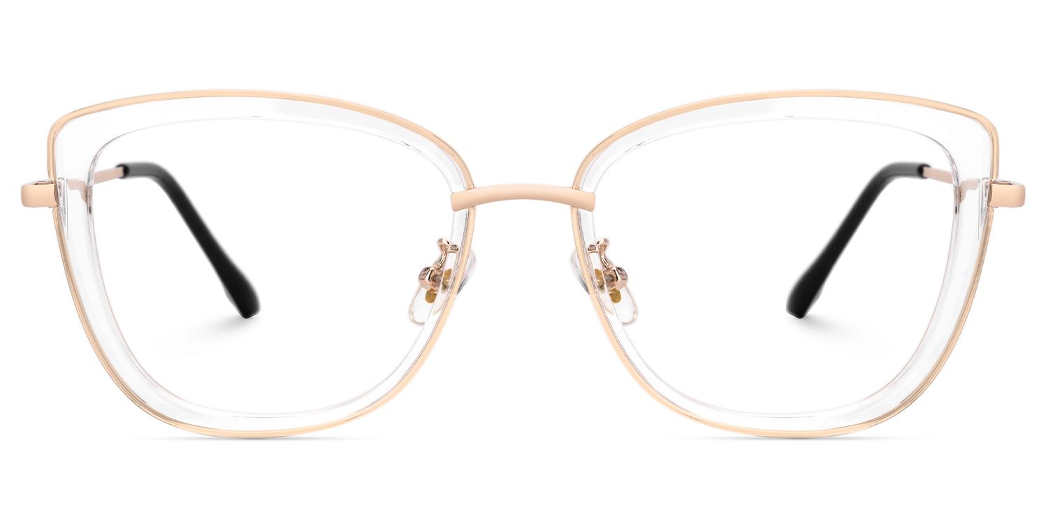 Clear Kaye Cateye Frame Eyeglasses | ZEELOOL UK0