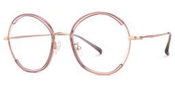 Kiley Round Pink Glasses1