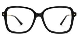 Monica【MY STORY】 Black Square Glasses0