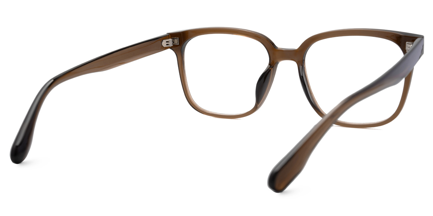 Oglesby Square Blue Light Blocking Glasses Brown Frame | ZEELOOL UK2