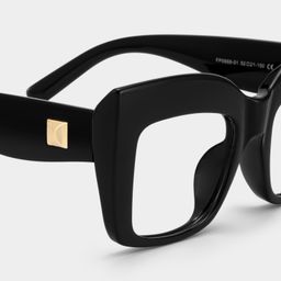Alberta Cat Eye Black Glasses4