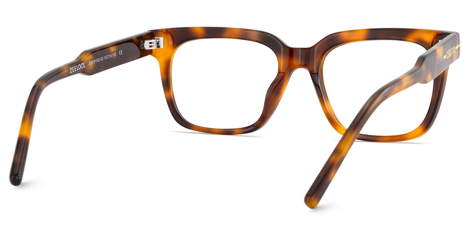 Rectangle Tortoise Eyeglasses For Men5