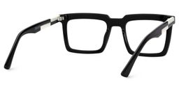 Leblanc Rectangle Black Glasses4