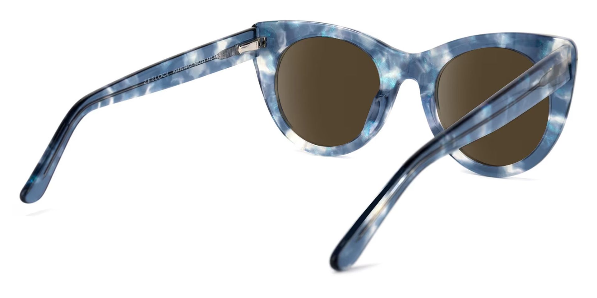 Starry Cateye Blue Sunglasses | ZEELOOL UK3