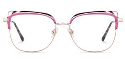 Samson Square Pink Tortoise Glasses1