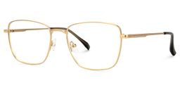 Oduntan Rectangle Gold Glasses1