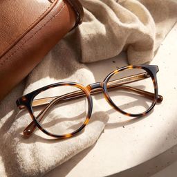 Allison Brown Round Glasses0