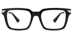 Sayoum Rectangle Black Glasses1