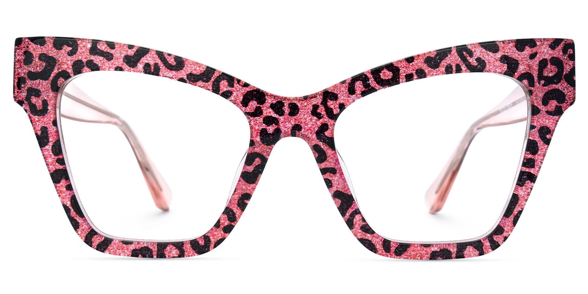 Designer Ansyah Cat Eye Pink Leopard Print Frame Glasses1
