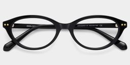 Ashby Black Oval Glasses1