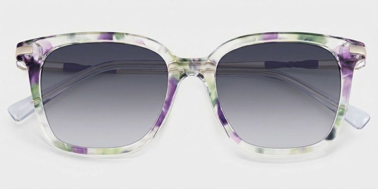 Jacqui Floral Square Glasses