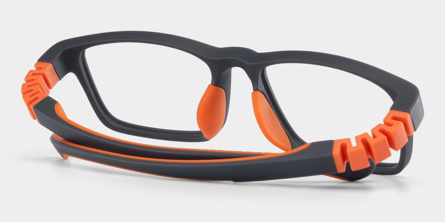 Kids Rectangle Black Amaker Frame Glasses | Zeelool3