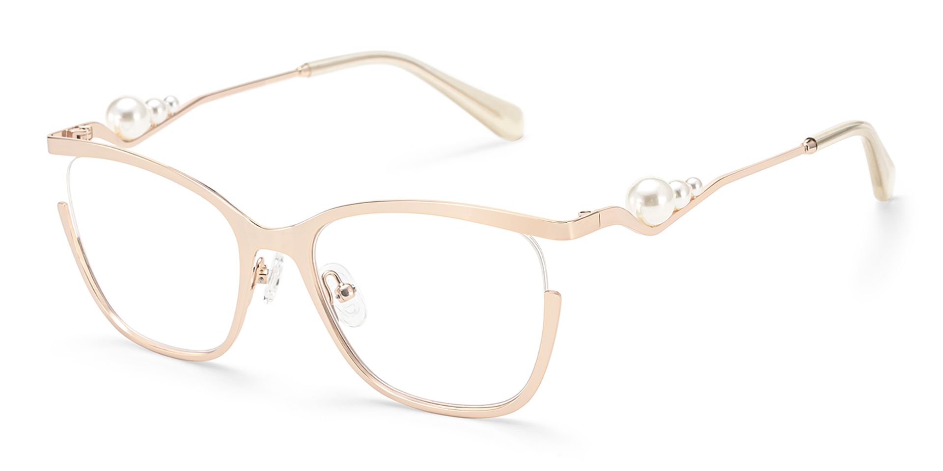 Aria Eyeglasses in Round Gold Frame | ZEELOOL UK5