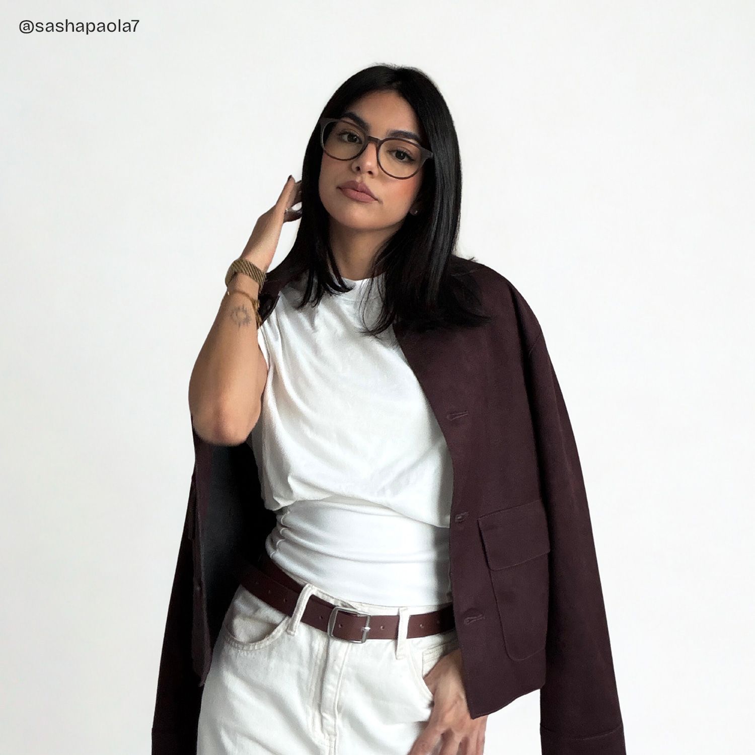 Allison Matte Brown Round Glasses for the Female | ZEELOOL6