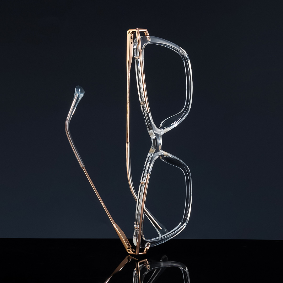 Krystle Square Crystal Frame Glasses | ZEELOOL UK2