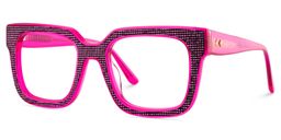 Solmarie Square Rose Red Glasses3