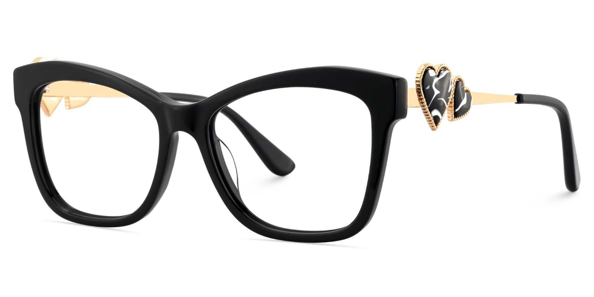Large Black Prescription Glasses In Butterfly Shape3