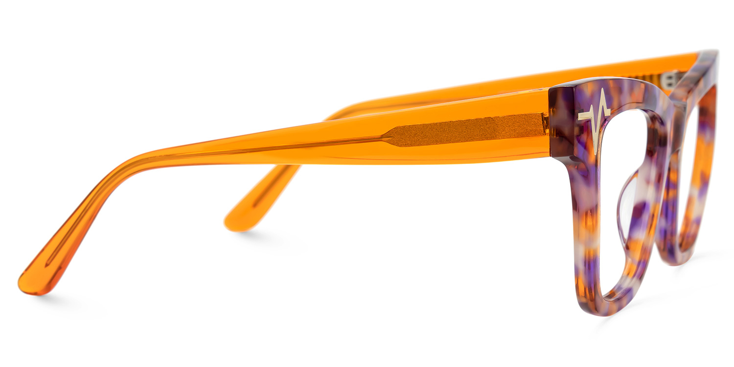 Cara Butterfly Orange Eye Glasses for Women | ZEELOOL UK2