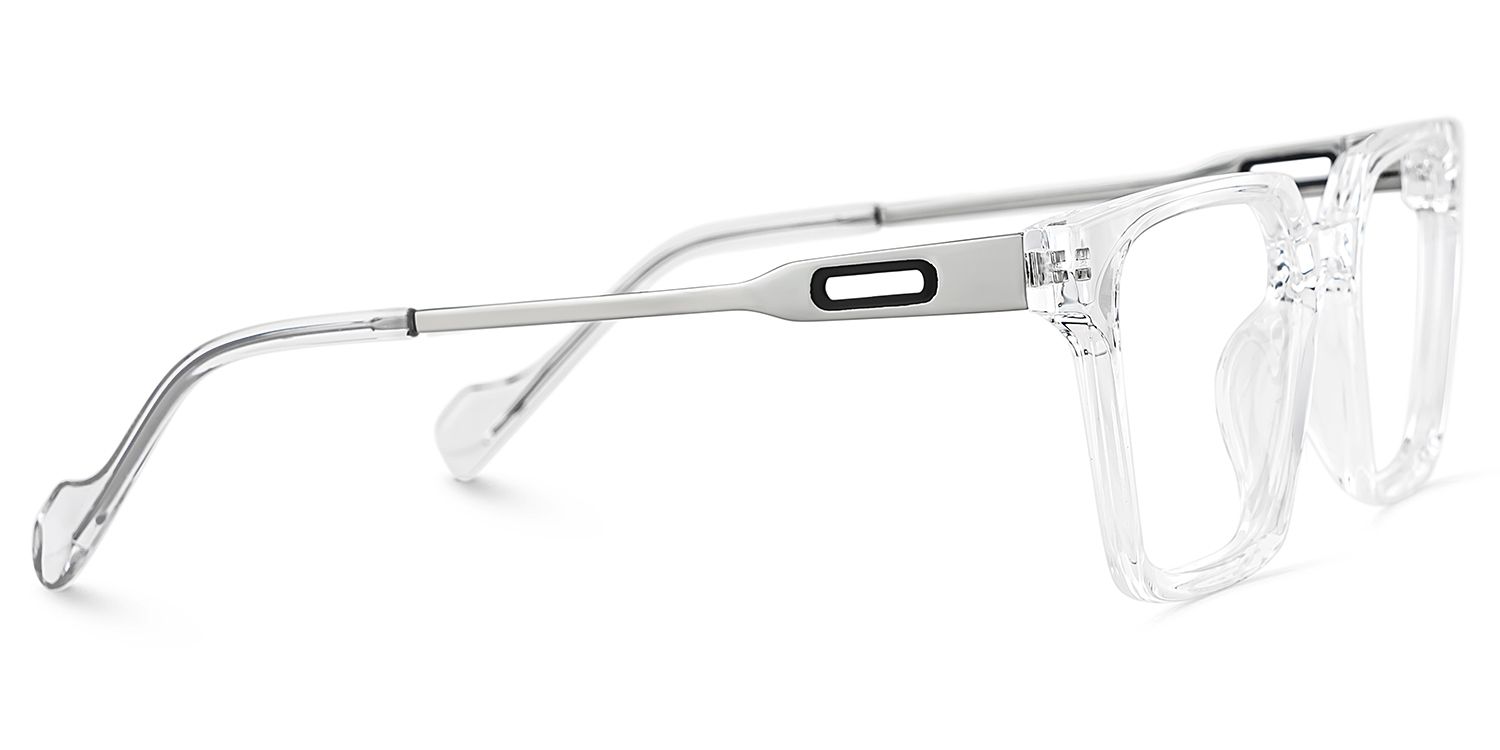 Mabel Eyeglasses in Square Clear Frame | ZEELOOL UK4