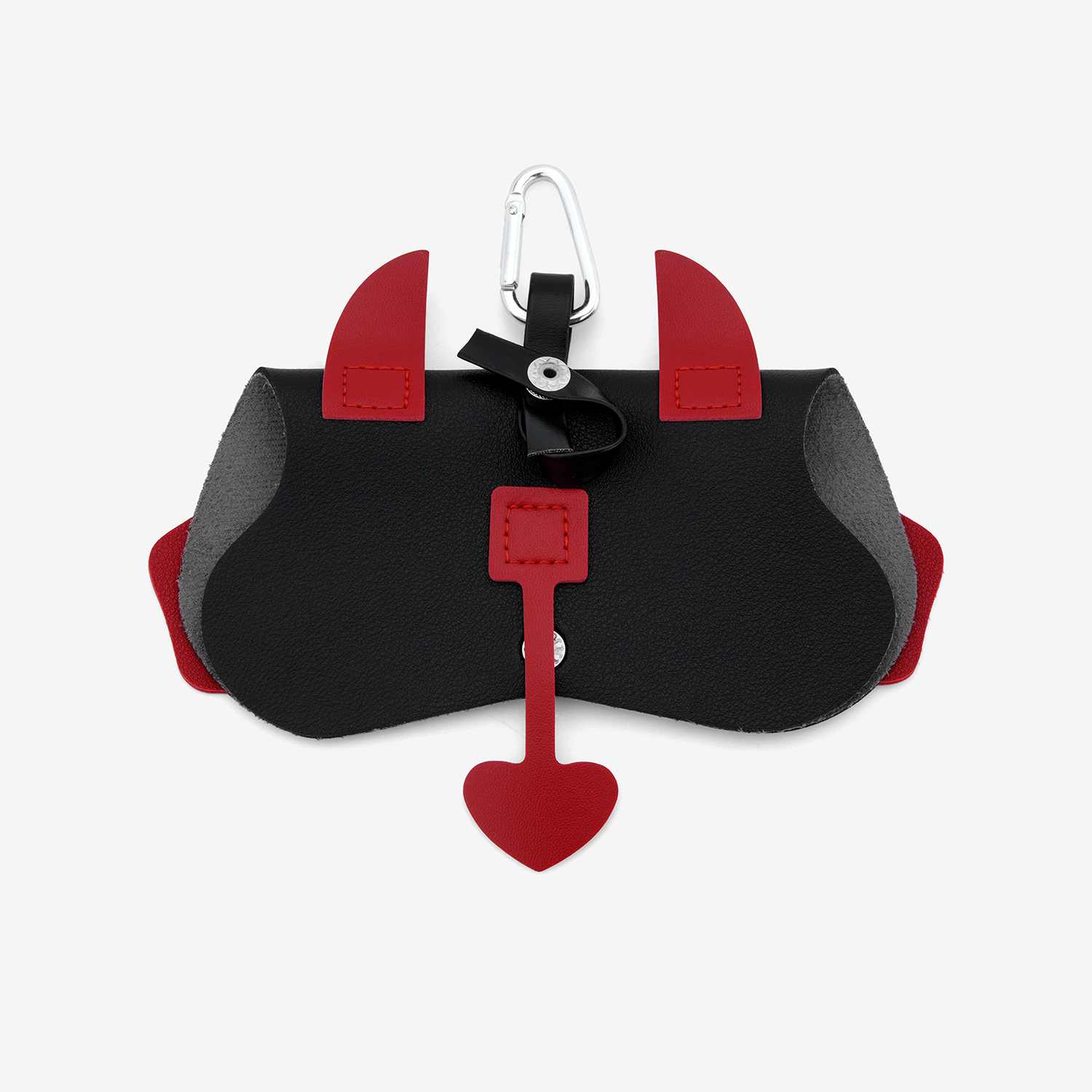 Black Red Little Devil Eyeglasses Bag With Hook4