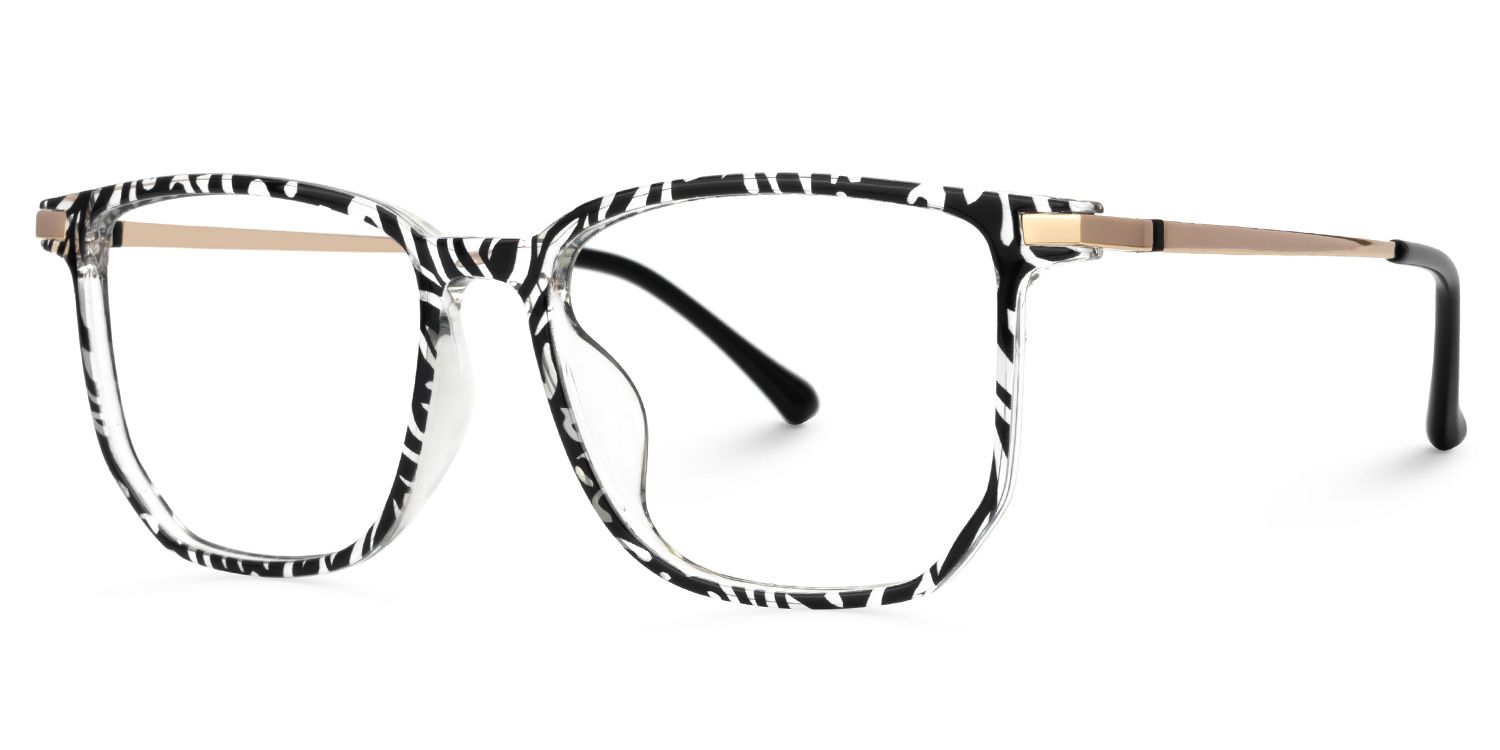Fezell Black Thin Frame Eyeglasses | ZEELOOL UK1