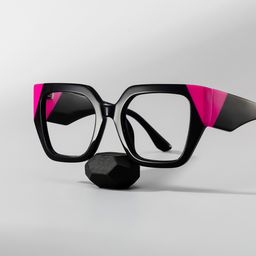 Viva Square Black Glasses0