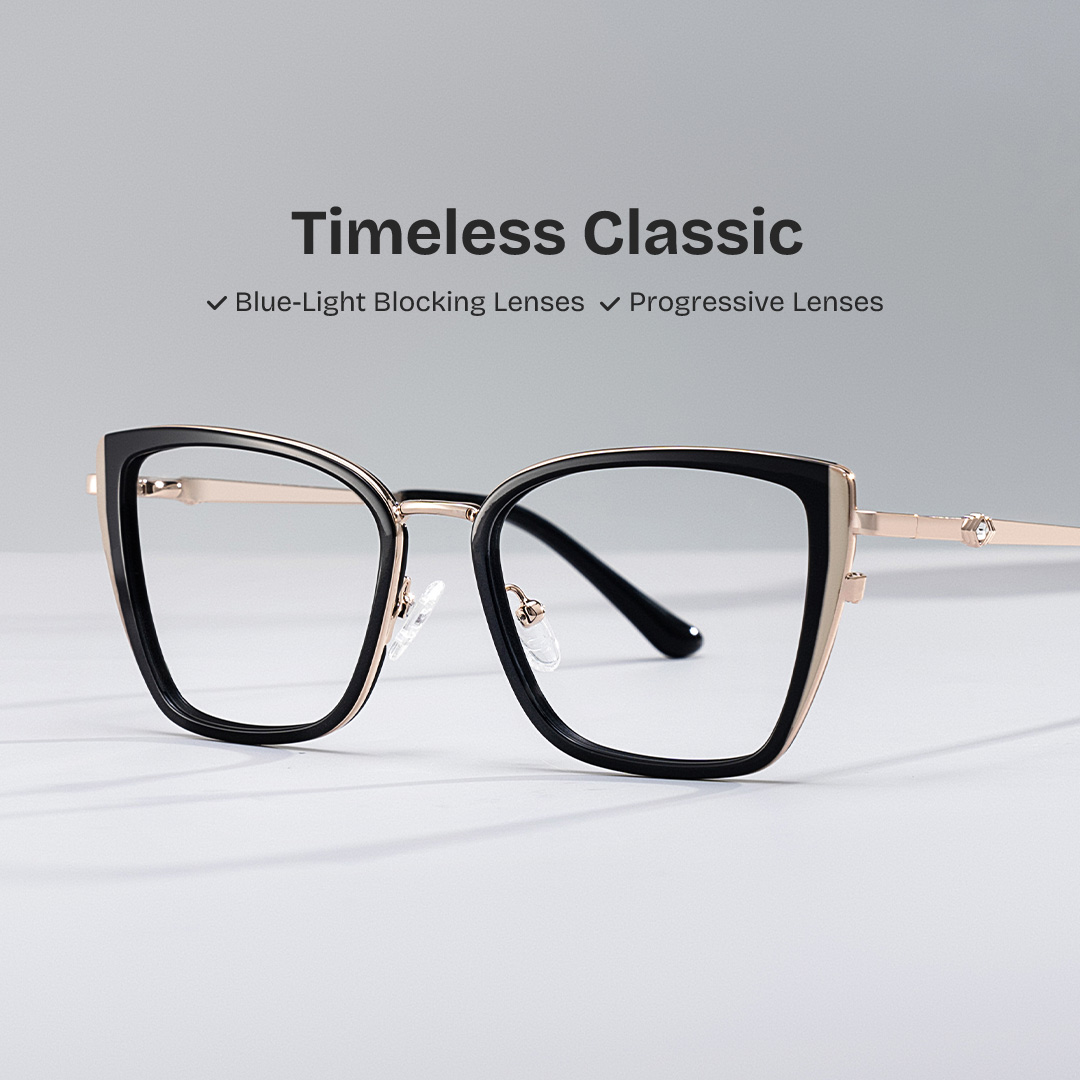 Juniper Eyeglasses in Square Black Frame | ZEELOOL UK0