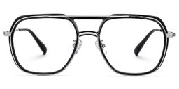 Vergie Aviator Black Glasses0