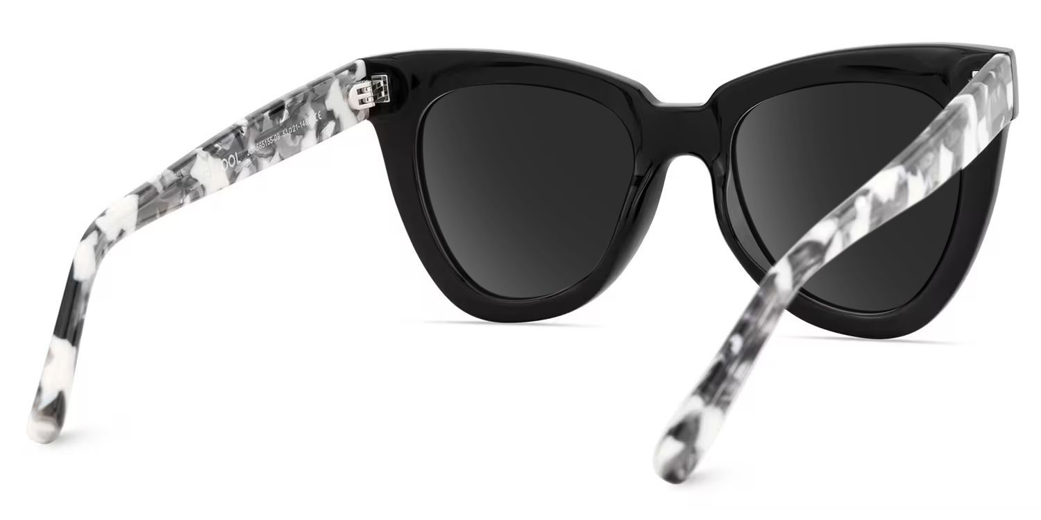 Yaser Cat-eye Black Eyeglasses and Acetate Frames4