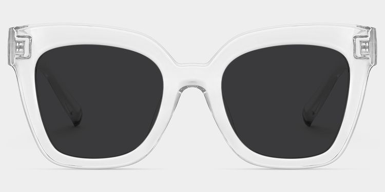 Malcolm Clear Square Sunglasses