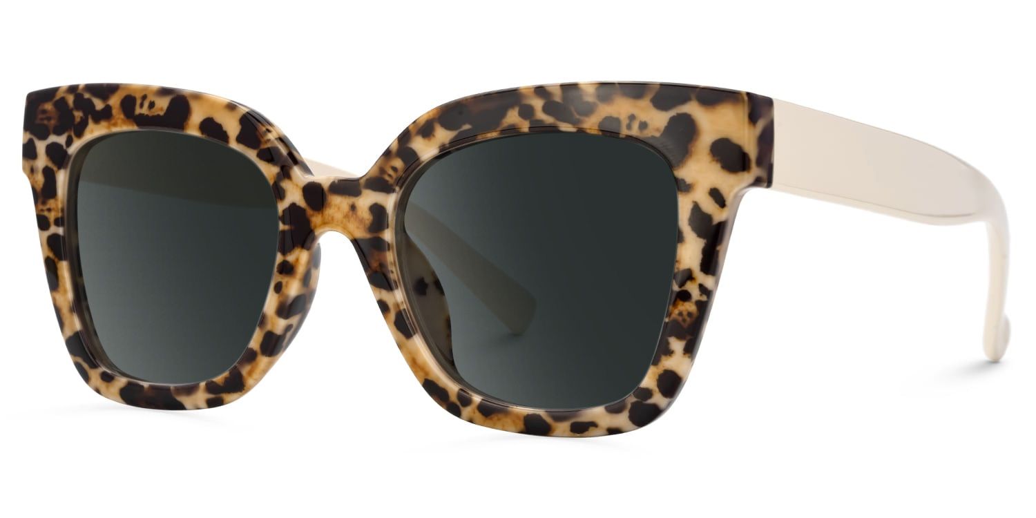 Malcolm Large Havana Sunglasses Frames With White Arms | ZEELOOL UK1