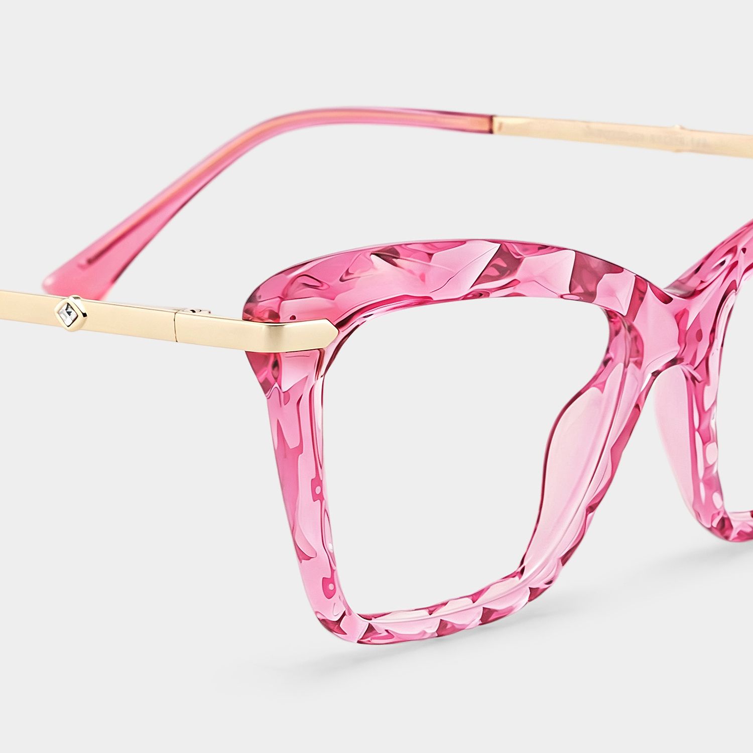 Juliet Pink Cat-eye Frame Glasses for Women | ZEELOOL UK4