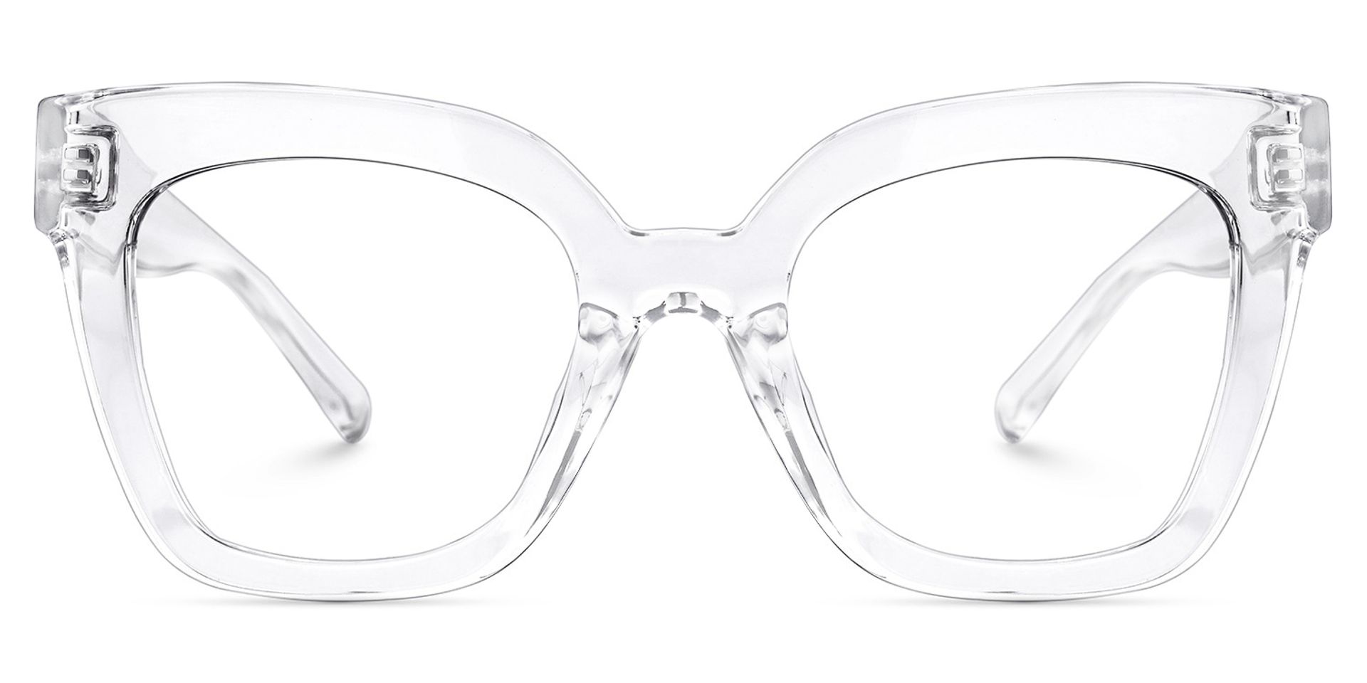 Malcolm Square Clear TR90 Frame Glasses | ZEELOOL UK0